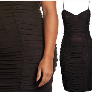 AFRM Shereen Sleeveless Black Mesh Dress-NWT- Nordstrom Sz Small